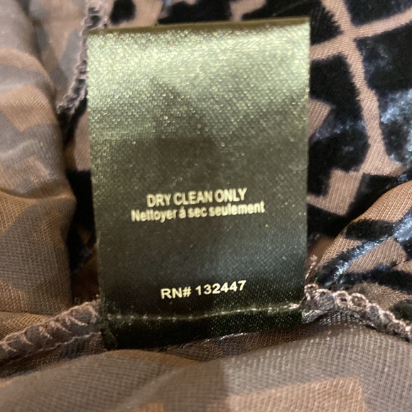 PJK PATTERSON J. KINCAID | Size L | purple sheer top with velvet design - Picture 8 of 9